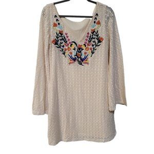 Womens Momma Tried Embroidered Bell Sleeve Dress new size XLARGE